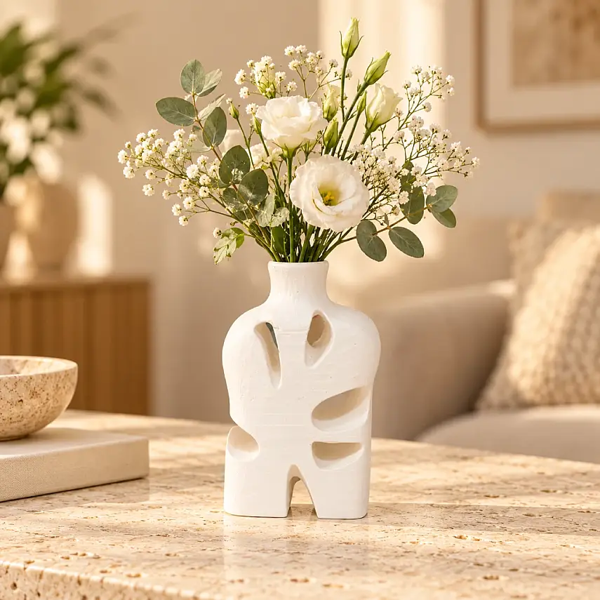 Delikli Vazo Modern Dekoratif 15CM - 2