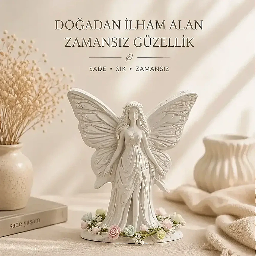 Modern Dekoratif Peri Figürlü Biblo - 1